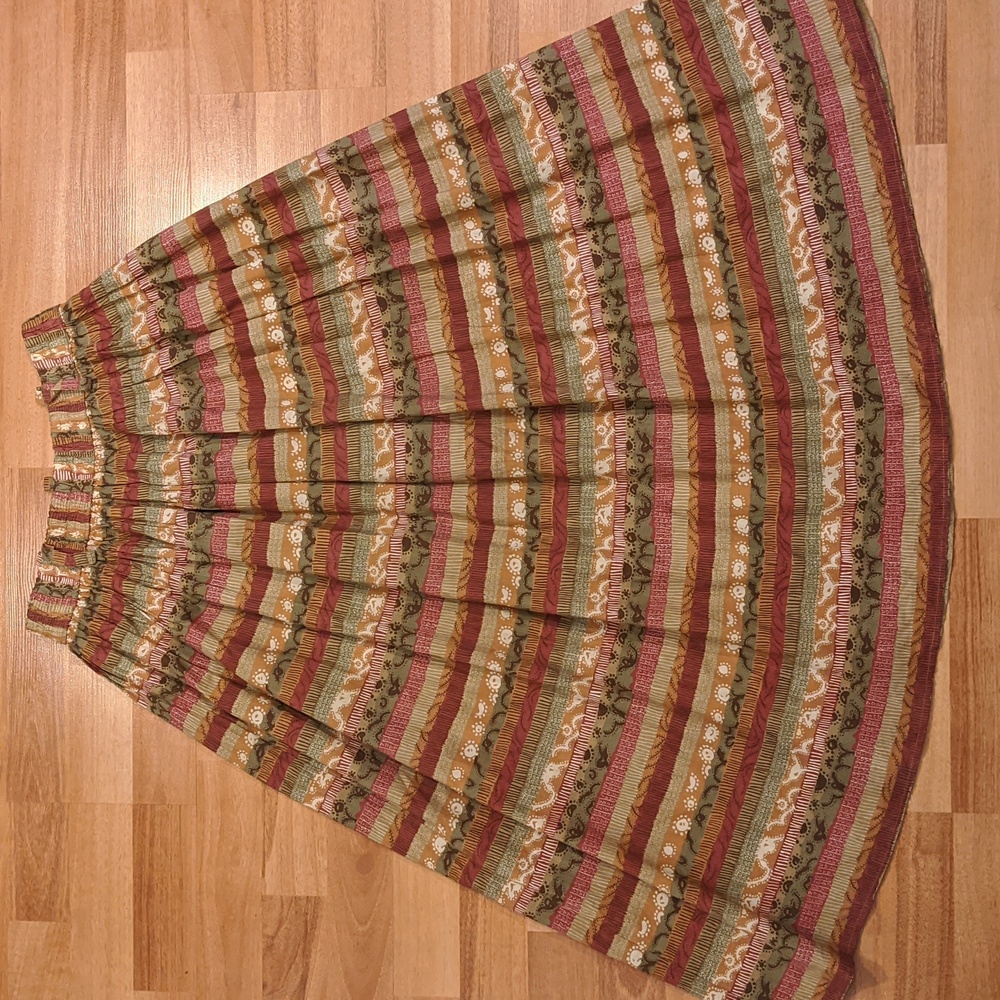 Vintage Royal Robbins cotton horizon striped patterned skirt - Picture 2 of 5
